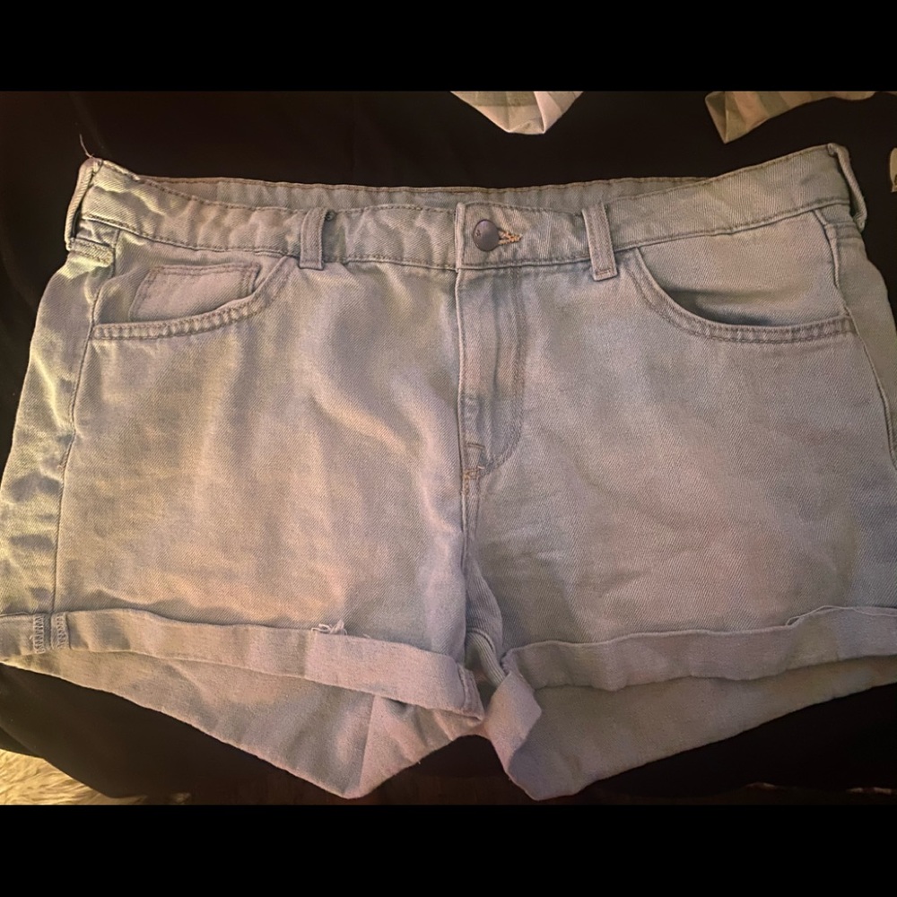 denim shorts , great fit , new without tags
